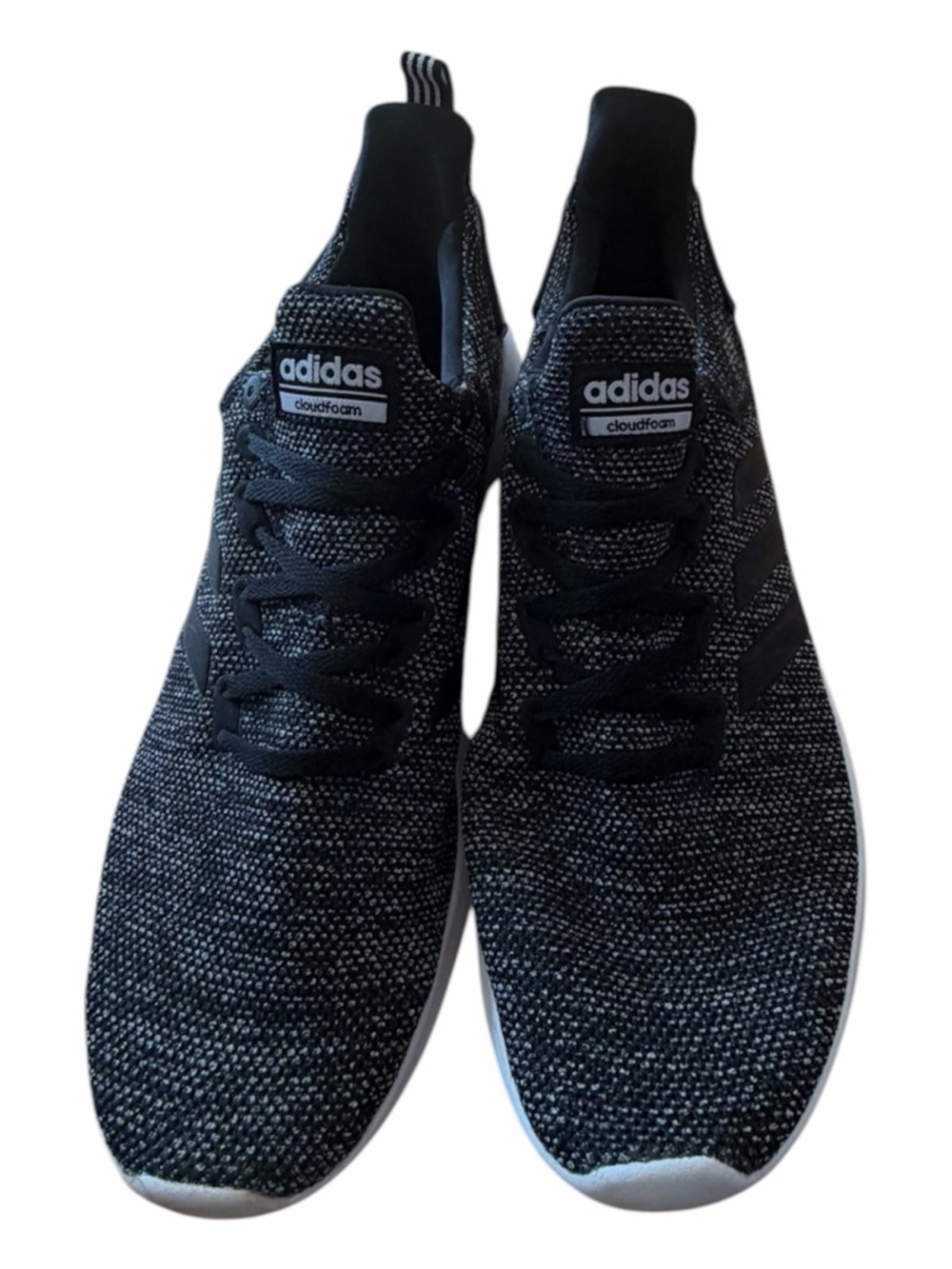 Never worn. adidas Cloudfoam Knit Sneakers in Black/Gray -